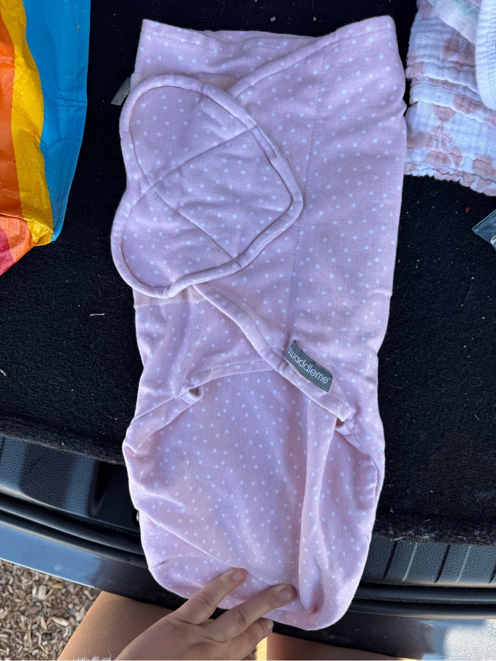 SwaddleMe Pink with White Dot Swaddle
